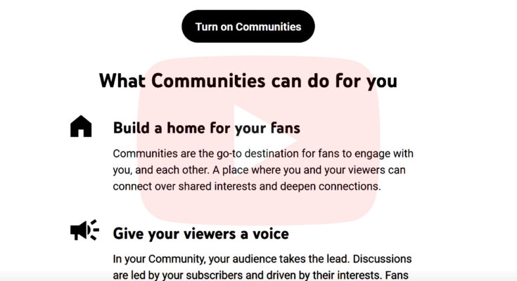 youtube community
